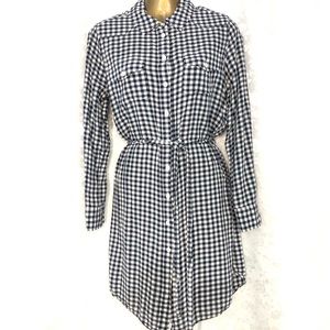 Draper James checkered blue dress
